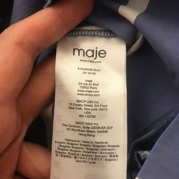 Maje Janine Striped Midi Skirt - Picture 3 of 8